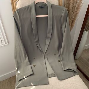 Topshop Olive Blazer